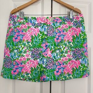 Lilly Pulitzer Floral Print Women’s Mini Skirt - Pink & Green